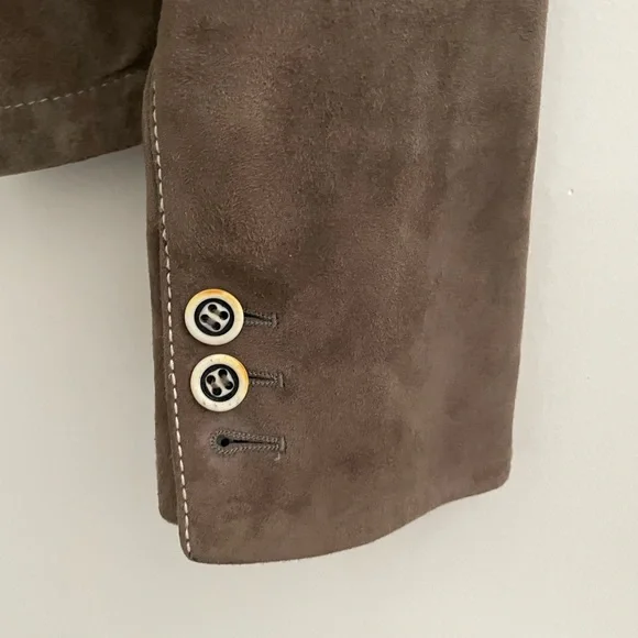 Vintage Prada Suede Blazer Jacket - Picture 6 of 7